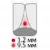 Interdental brushes of Paro Swiss Flexi Grip of 9.5 mm, 4 pieces