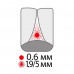 Interdental brushes of Paro Swiss Isola F of 1.9/5.0 mm, 5 pieces
