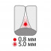 Interdental brushes of Paro Swiss Isola F 5.0 of mm, 5 pieces