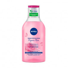 Micellar water for clarification of the face, eyes and lips of Nivea Organic Rose, 400 ml
