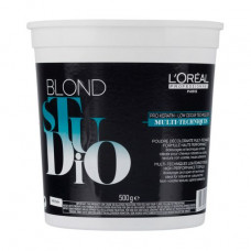 Multipurpose powder for intensive clarification up to 8 L'Oreal Professionnel Blond Studio Multi-Techniques Powder levels, 500 g