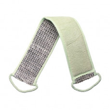 Bast bathing TITANIA massage in the form of a belt (2 handles) from natural fibers to sisal (90%) and cotton, green 10 * 60 cm