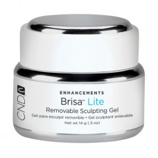 The modeling soluble gel for nails of CND Brisa Lite Sculpting Gel Pure White dense, bright white, 14 g