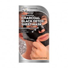 Men's a detox - face pack 7th Heaven Men's Charcoal Black Detox Sheet Mask, 1 piece