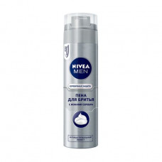 The men's Nivea Men shaving foam Silver protection, with ions of silver and antibacterial effect, 200 ml