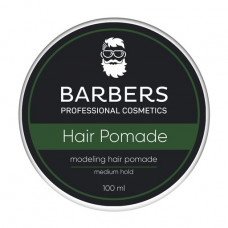 Men's lipstick for hair of Barbers Modeling Hair Pomade Medium Hold of average fixing, 100 ml