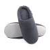 Men's room Twins slippers of the semi-Czech, fleece, gray, size 42-43