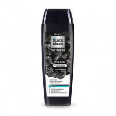 Men's hair, body gel souls and beards V_tex of Black Clean activated carbon, 400 ml