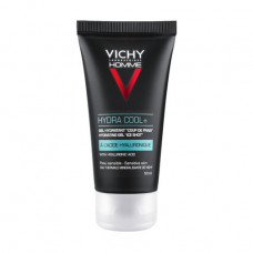 Men's face gel and contour of eyes of Vichy Homme Hydra Cool + with the cooling effect, 50 ml