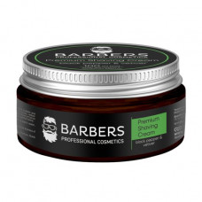 The men's Barbers Premium Shaving Cream shaving cream with the toning effect, with black pepper and vetiver, 100 ml