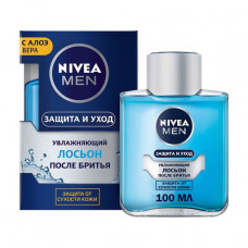 The men's Protection aftershave lotion Nivea Men and leaving moistening, protection against dryness of skin, 100 ml