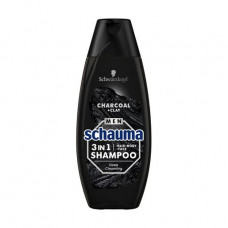 Coal shampoo for men Schauma Men 3 in 1 Shampoo and volcanic clay, 400 ml