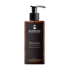 Shampoo for men for hair of Barbers Brooklyn Premium Shampoo against dandruff, 400 ml