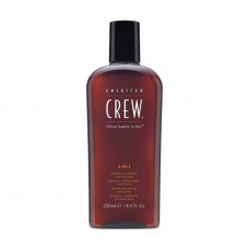 Shampoo for men, the conditioner and shower gel 3 in 1 American Crew 3-in-1 Shampoo, Conditioner & Body Wash, 250 ml