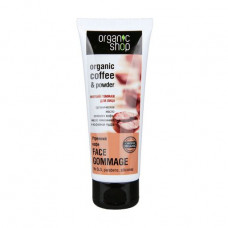 Soft face gommage of Organic Shop Gommage Face Morning coffee, 75 ml