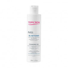 The soft cleaning gel for a body and hair of Topicrem PV/DS Cleansing Gel Nettoyant Body & Hair Scalp Flaky Skin Dandruff Scalp, 200 ml