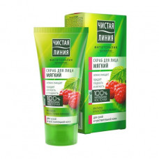 Soft face scrub the Clean line with raspberry and stones of a cranberry, 50 ml