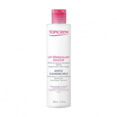 The soft cleaning face milk of Topicrem Gentle Cleansing Milk for dry and sensitive skin, 200 ml