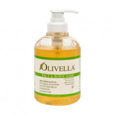 Liquid soap Olivella for a face and a body on the basis of olive oil of 300 ml