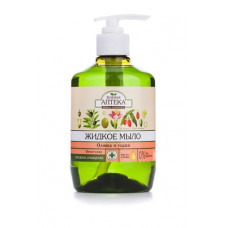 Liquid soap Oliwk's Drugstore and godzh, 460 ml Is green