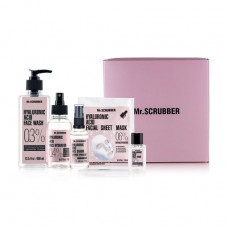 The Hyaluronic acid set (gel for washing of 400 ml + toner for a face of 30 ml + spray for moistening of the person of 150 ml + serum for a face of 30 ml + a fabric mask of 15 ml)