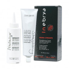 The Inebrya Crema Stirante Kit Modo-Dose set for a chemical hair straightening (the straightening cream for hair of 100 ml + converter for hair of 120 ml)