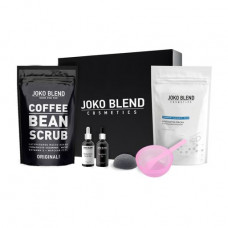 The Joko Blend Dream Gift Pack set (a coffee srub + an alginate mask with hyaluronic acid + face gel with hyaluronic acid + oil kosmetichesk