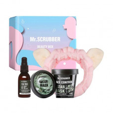 The Mr.Scrubber Even Complexion & Clear set (a face pack, 150 g + face cream, 55 ml + a bandage for hair)