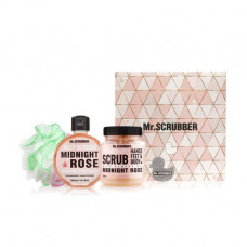 Mr.Scrubber Midnight Rose set (sugar srub, 300 g + shower gel, 300 ml + bast)