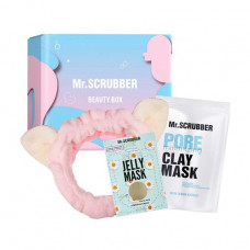 The Mr.Scrubber Soft Care set (a face pack, 100 g + a gel face pack, 60 ml + a bandage for hair)