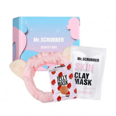 The Mr.Scrubber Strawberry Care set (a face pack, 100 g + a gel face pack, 60 ml + a bandage for hair)