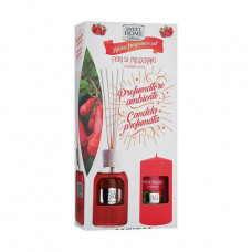 Sweet Home Collection Pomegranate Flowers set pomegranate Flowers (aromadiffuzor, 100 ml + aromatic candle, 135 g)