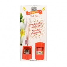 Flower set Sweet Home Collection Tiare Flower to a tiara (aromadiffuzor, 100 ml + aromatic candle, 135 g)