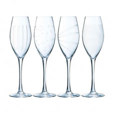 Eclat Illumination set of champagne glasses, 4*240 ml (L7564)
