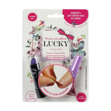 Set of children's decorative Lukky cosmetics (lipstick, 3.3 g + nail varnish, violet, 5.5 ml)