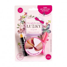 Set of children's decorative Lukky cosmetics (lipstick, 3.3 g + nail varnish, coral, 5.5 ml)