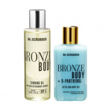 Set for safe suntan of Mr.Scrubber (intense tanning oil, 100 ml the gel + calming, moisturizing after suntan, 100 ml)