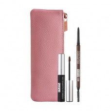 Set for eyebrows of Pupa Eyebrow Definition Kit 002 Brown (a pencil for eyebrows, 0.09 g + eyebrow gel, 4 ml + a make-up bag)