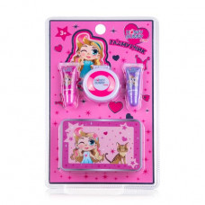 Set for girls of Honey Bunny Mis the Little stylist (lip gloss of 4.5 g + the beauty-boxing swept for hair 2.5 g +)