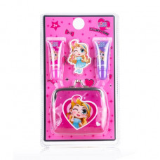 Set for girls of Honey Bunny Miss Create an image (lip gloss of 4.5 g + a make-up bag purse)