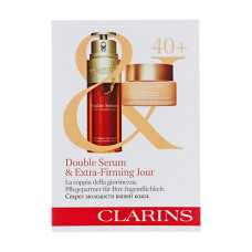 Set for the person Clarins Double Serum & Extra-Firming Jour 40+ (face serum, 0.9 ml + day face cream, 2 ml)