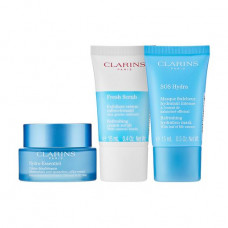 Set for the person Clarins Hydra-Essentiel Set (cream, 50 ml + a srub, 15 ml + a mask, 15 ml)