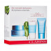 Set for the person Clarins Hydra-Essentiel Set (cream, 50 ml + a srub, 15 ml + a mask, 15 ml)