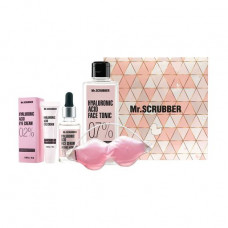 Set for the person Mr.Scrubber Hyaluronic Fresh (serum, 30 ml + tonic, 400 ml + skin cream around eyes, 10 ml + a mask for eyes, 1 piece)