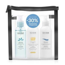 Set for the person and a body of BABE Laboratorios Cleaning with a make-up bag, 4 objects