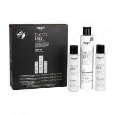 Set for smoothing of hair of Dikson Dikso Liss Lissactive (shampoo, 100 ml + cream, 250 ml + the conditioner, 100 ml)
