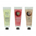 Set for hands of The Body Shop The Essential Hand Cream (the Strawberrgy hand cream, 30 ml + the Shea hand cream, 30 ml + the Moringa hand cream, 30 ml)