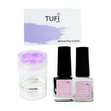 Set for stamping of Tufi Profi Premium Frida 2 (a stamp of violet, 1 piece + varnish for stamping (black, white), 2*5 ml + the scraper)