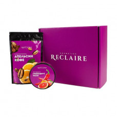 Set for Reclaire body the Double hot anti-cellulite complex (a srub of Coffee orange, 250 g + wrapping Grapefruit Chile, 200 ml)