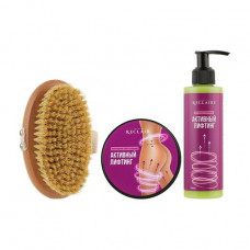Set for Reclaire body the Peptide massage complex Active lifting (serum, 200 ml + wrapping, 200 ml + a mini-brush)